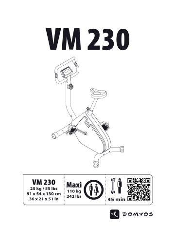 Domyos VM 230 Manuel du propriétaire | Fixfr