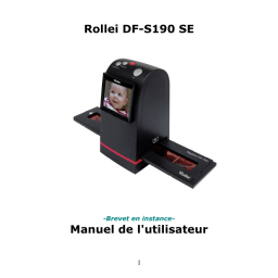 Rollei DF-S190 SE Manuel utilisateur