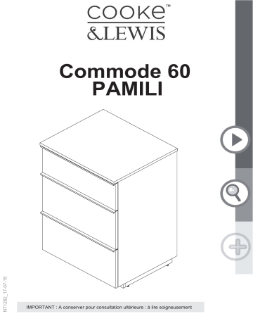 Cooke & Lewis Pamili 60 cm Mode d'emploi | Fixfr