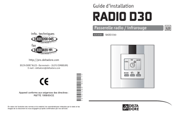 Manuel du propriétaire | DELTA DORE RADIO D30 Manuel utilisateur | Fixfr