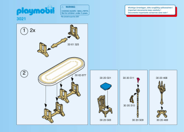 Manuel du propriétaire | Playmobil 3021 Manuel utilisateur | Fixfr