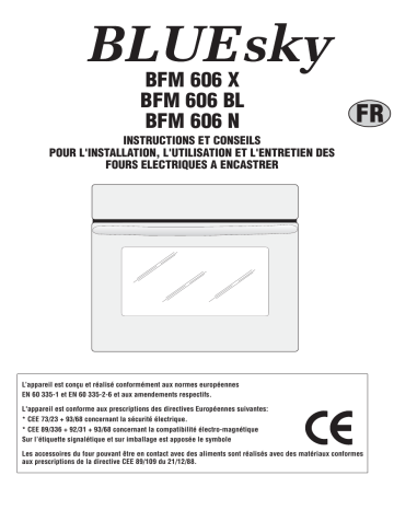 Manuel du propriétaire | Bluesky BFM 606 BL Four Manuel utilisateur | Fixfr