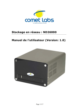 Comet Labs ND26000 Manuel utilisateur