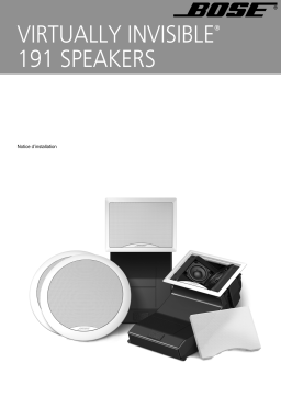 Bose 191 SPEAKERS Manuel utilisateur