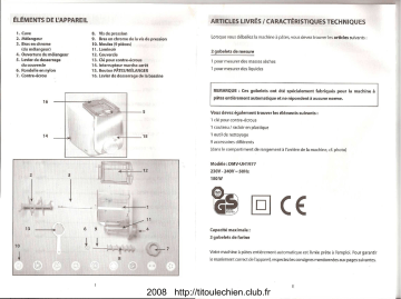 Manuel du propriétaire | Quigg DMV-UH1977 Manuel utilisateur | Fixfr