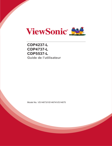 Manuel du propriétaire | ViewSonic CDP4237-L Manuel utilisateur | Fixfr