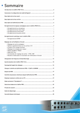 Focusrite Saffire PRO 10 i/o Mode d'emploi