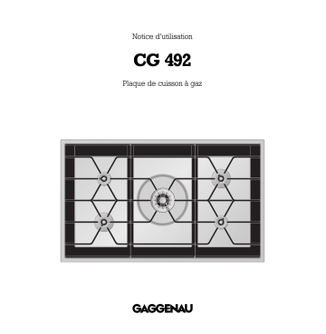 Manuel du propriétaire | Gaggenau CG492210 Manuel utilisateur | Fixfr