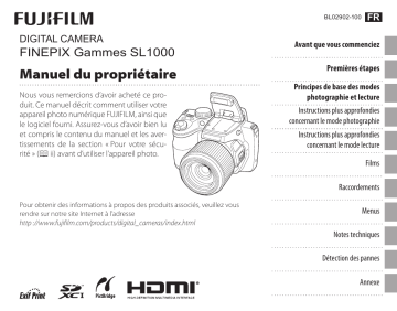 Fujifilm FinePix SL1000 Manuel utilisateur | Fixfr