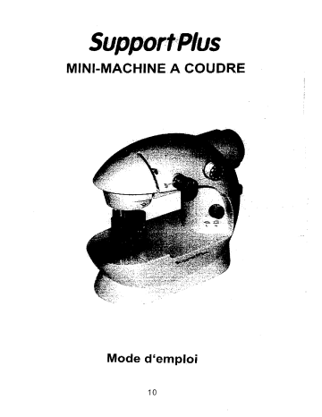 Manuel du propriétaire | SUPPORTPLUS MINI MACHINE A COUDRE SP-MNM-003 Manuel utilisateur | Fixfr