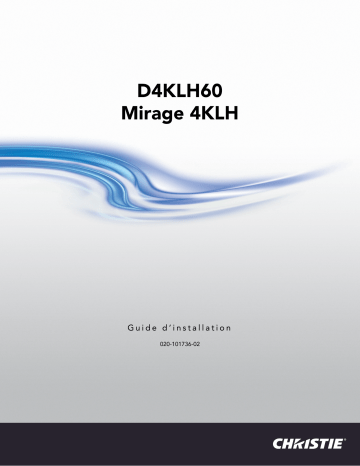 Christie D4KLH60 4K high frame rate 3DLP 60,000 lumens projector head Manuel utilisateur | Fixfr