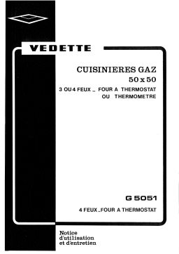 Vedette G5051 Manuel utilisateur