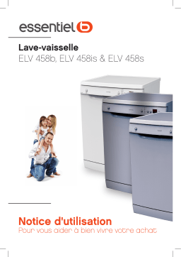 Essentiel b ELV 458b Lave-vaisselle Manuel utilisateur