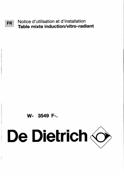 De Dietrich WN3549F1 Manuel utilisateur