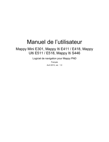 Mode d'emploi | MAPPY iti E428S Manuel utilisateur | Fixfr