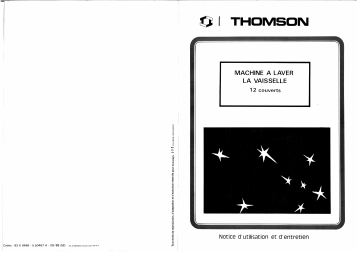 Manuel du propriétaire | Thomson PI7000 Manuel utilisateur | Fixfr