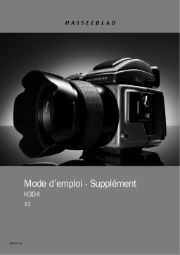 Hasselblad H3D-II Mode d'emploi