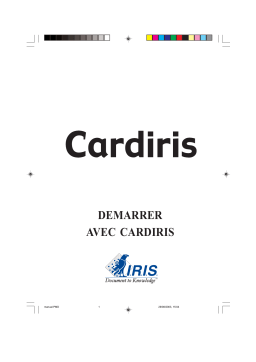 Genius BR600-CARDIRIS Manuel utilisateur