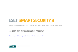 ESET Smart Security 8 Manuel utilisateur