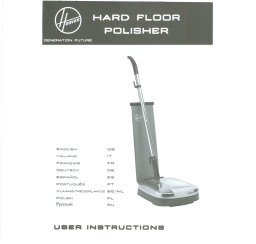 Hoover hard floor polisher Manuel utilisateur