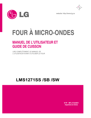 MS1247FRSL | LG MS1247FRS Manuel du propriétaire | Fixfr