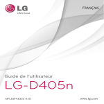 LG S&eacute;rie D405N Manuel utilisateur