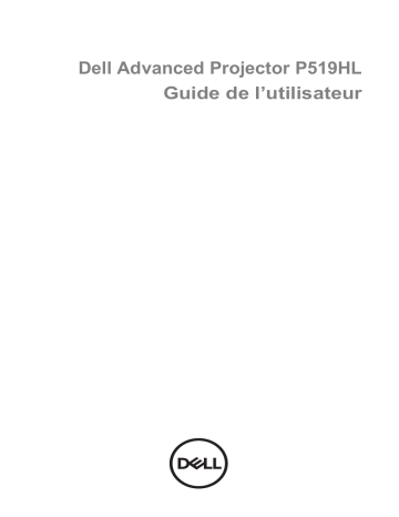 Dell Advanced Projector P519HL electronics accessory Manuel utilisateur | Fixfr