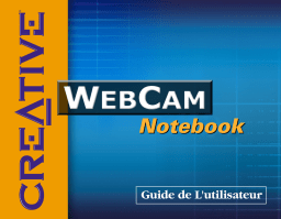 Creative Webcam Notebook Manuel utilisateur