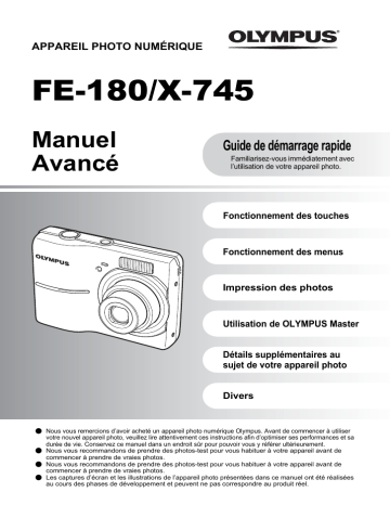 FE180 | Olympus X745 Manuel utilisateur | Fixfr