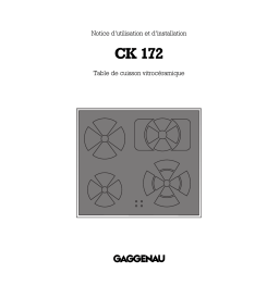 Gaggenau CK172114 Manuel utilisateur