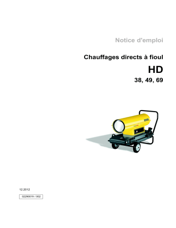 HD49 | HD69 | Wacker Neuson HD38 Direct Fired Air Heater Manuel utilisateur | Fixfr