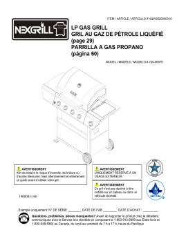 Nexgrill 720-0697E Bluestem Manuel utilisateur