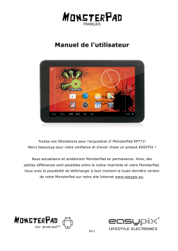 Easypix MonsterPad EP771 Dual Core Manuel utilisateur