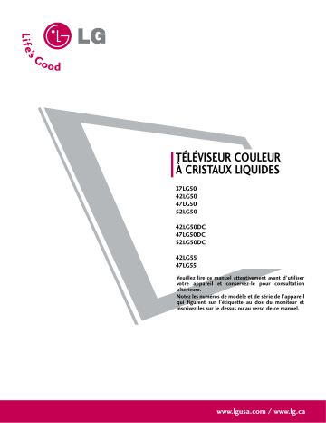 LG 42LG55 Manuel du propriétaire | Fixfr