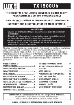 Lux Products TX500Ub Manuel du propriétaire