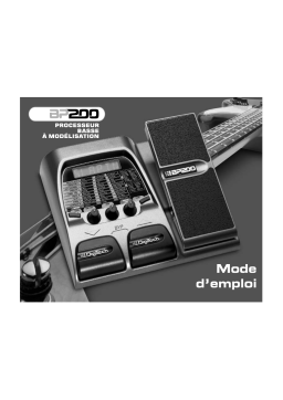 DigiTech BP200 Manuel utilisateur