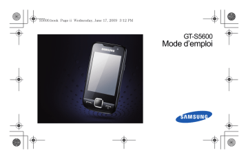 Samsung GT-S5600 Mode d'emploi | Fixfr