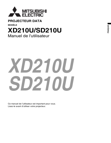 Manuel du propriétaire | Mitsubishi XD210U Manuel utilisateur | Fixfr