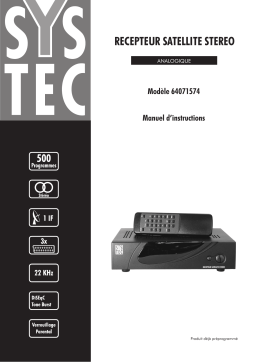 SYSTEC 64071574 Manuel utilisateur