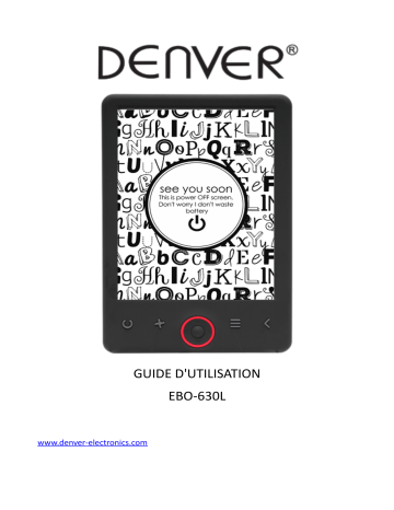 Denver EBO-630L 6” Ebook reader Manuel utilisateur | Fixfr