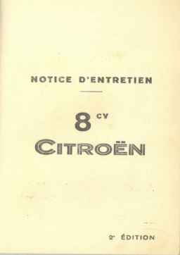 CITROEN Rosalie Manuel du propriétaire