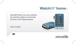 Microlife WatchBP Home S Home blood pressure monitor with AFIB* technology Manuel utilisateur