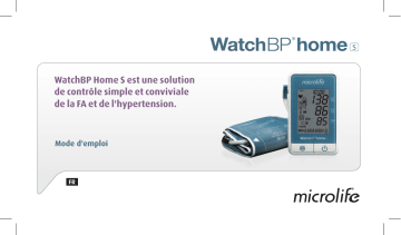 Microlife WatchBP Home S Home blood pressure monitor with AFIB* technology Manuel utilisateur | Fixfr