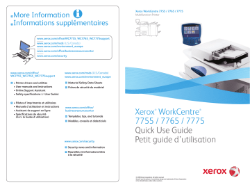 Xerox 7755/7765/7775 WorkCentre Mode d'emploi | Fixfr