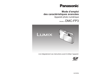 Panasonic DMC FP3 Mode d'emploi | Fixfr