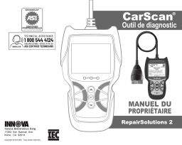 Innova FixAssist 3040RS Manuel utilisateur