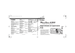 Canon PowerShot A300 Manuel utilisateur