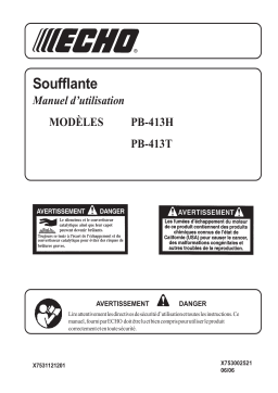 Echo PB-413T Manuel utilisateur