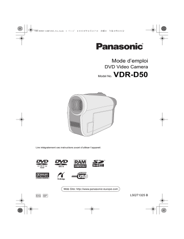 Panasonic VDR D50 Mode d'emploi | Fixfr