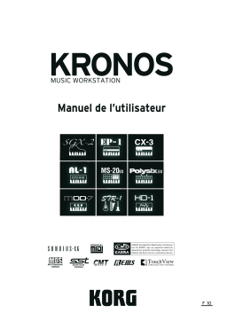 Korg KRONOS Platinum Manuel utilisateur